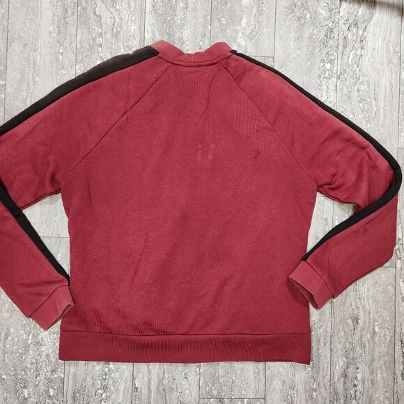 🇬🇪🍑Vintage Puma Burgundy & Black Zippered Track Jacket XLarge - Picture 3 of 11